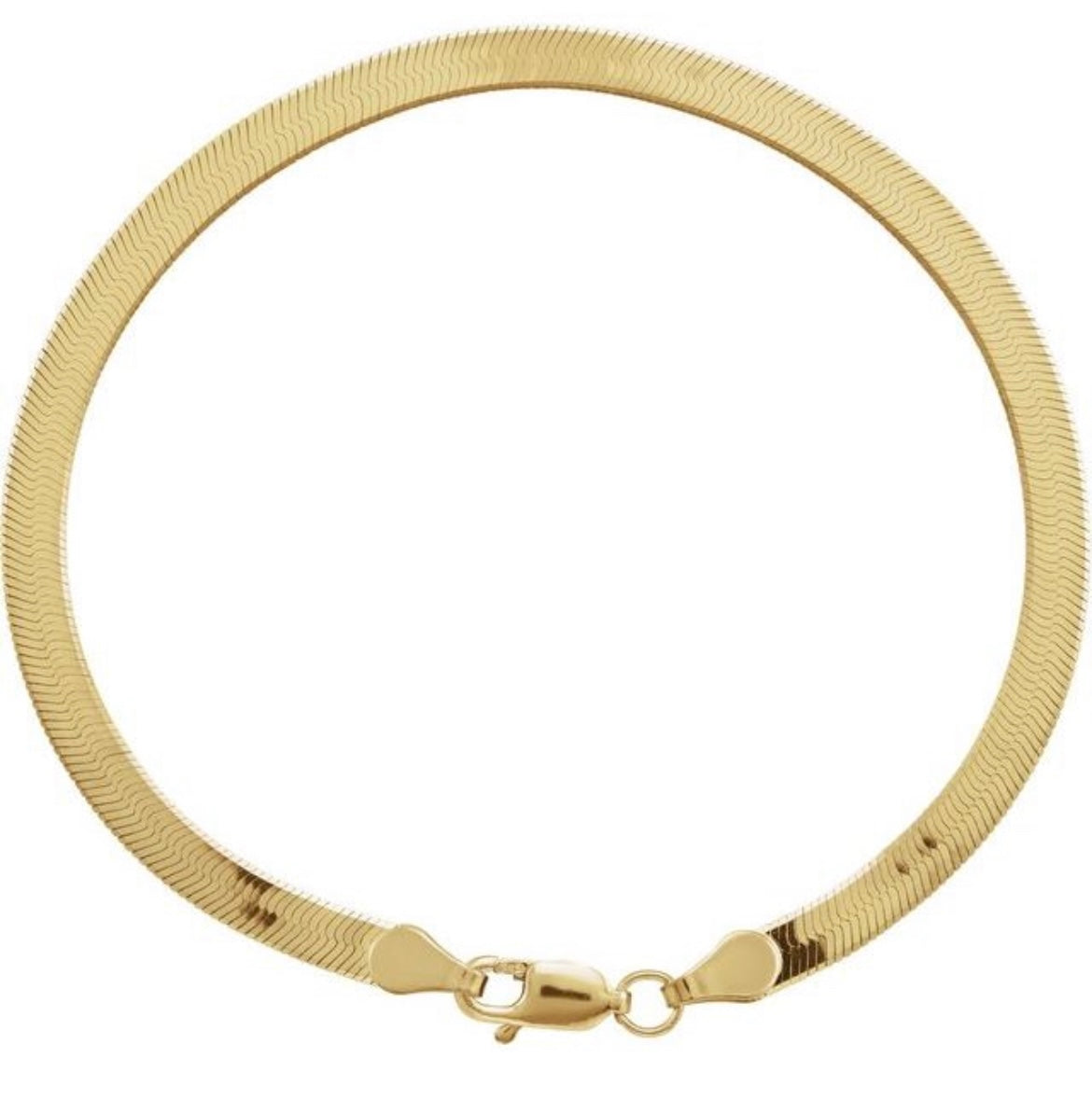 10kt Yellow Gold Herringbone bracelet