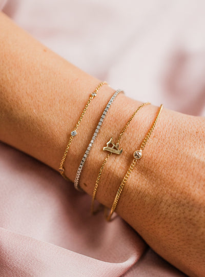 Champagne diamond bracelet