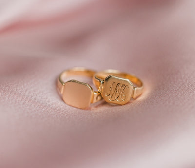 Maggie’s pinky signet ring