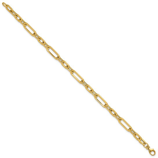 14kt yg fancy link bracelet