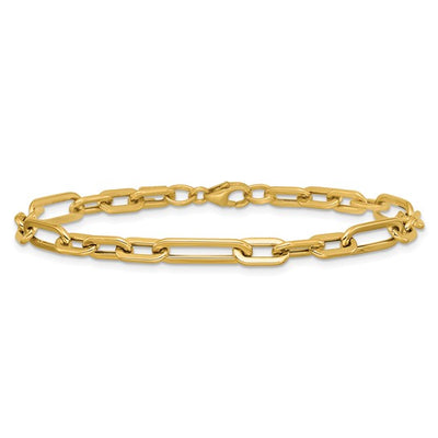 14kt yg fancy link bracelet
