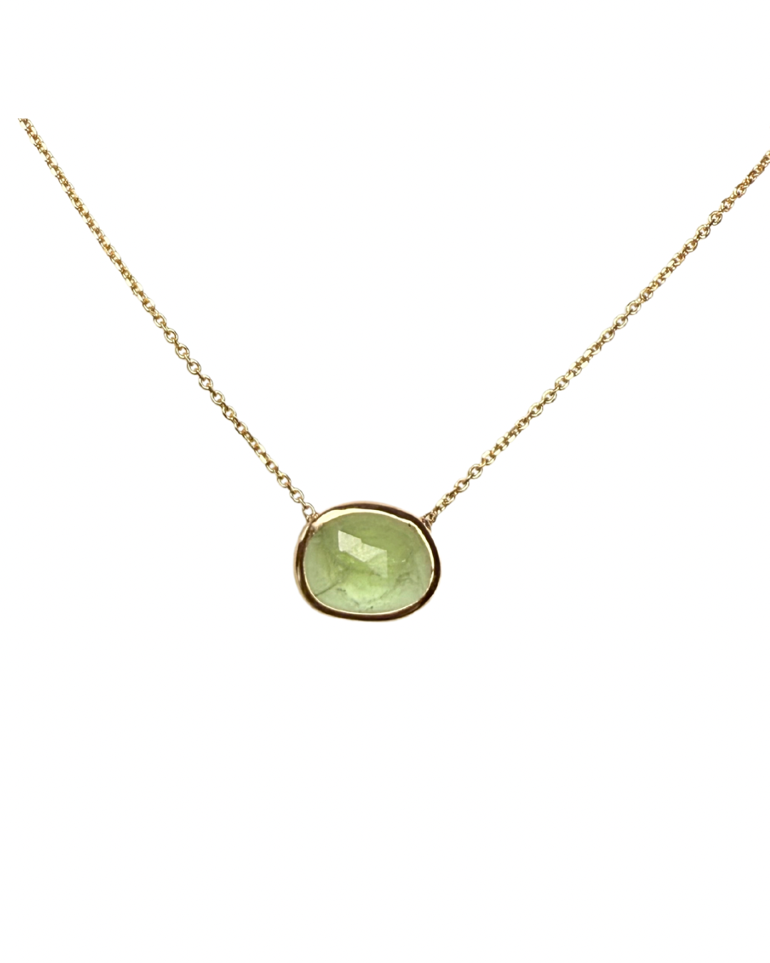 Organic Peridot necklace