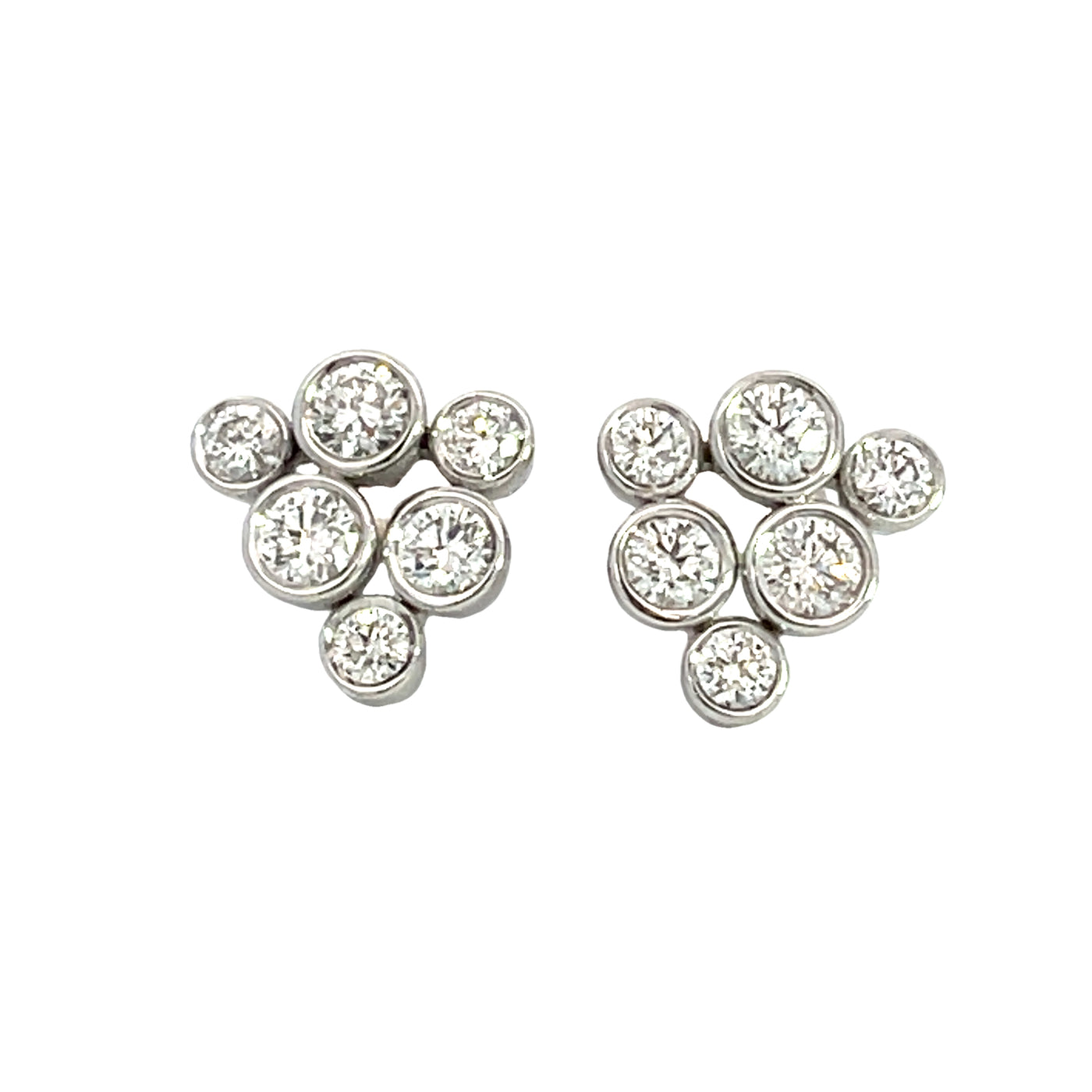 Diamond bubble earrings