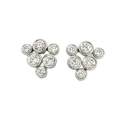 Diamond bubble earrings