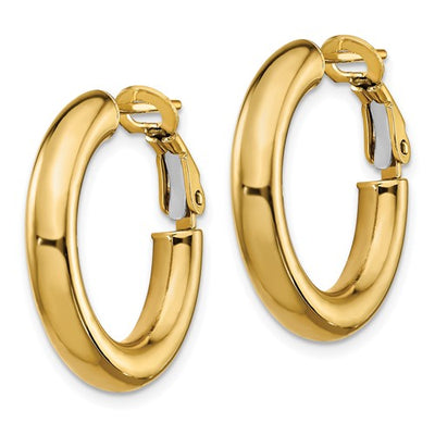4mm 14kt tube hoops