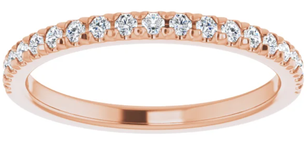 14kt 1/4 CTW Diamond Matching Band
