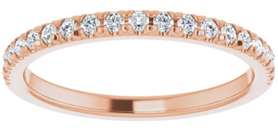14kt 1/4 CTW Diamond Matching Band
