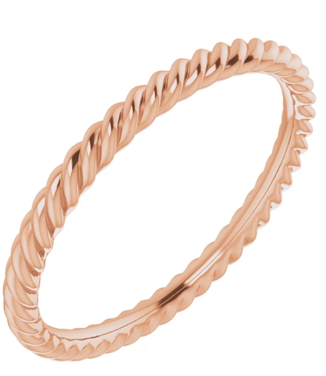 2mm Gold Skinny Rope Band