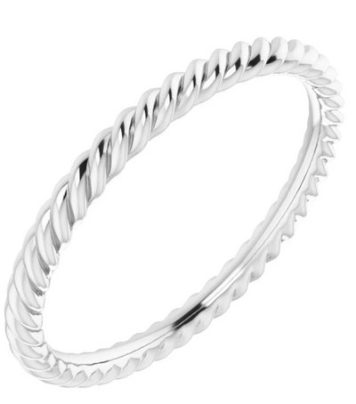 2mm Gold Skinny Rope Band