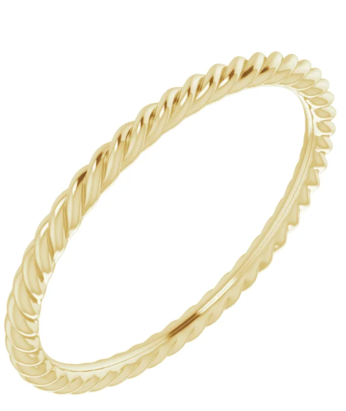 1.5mm Gold Skinny Rope Band
