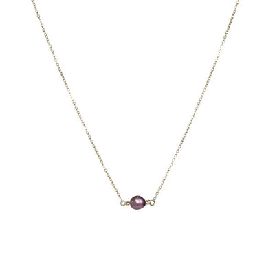 Purple Pearl Necklace