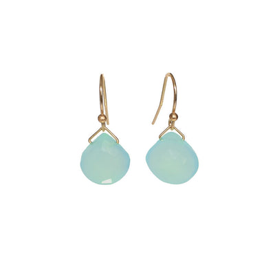 Turquoise Chalcedony Earrings