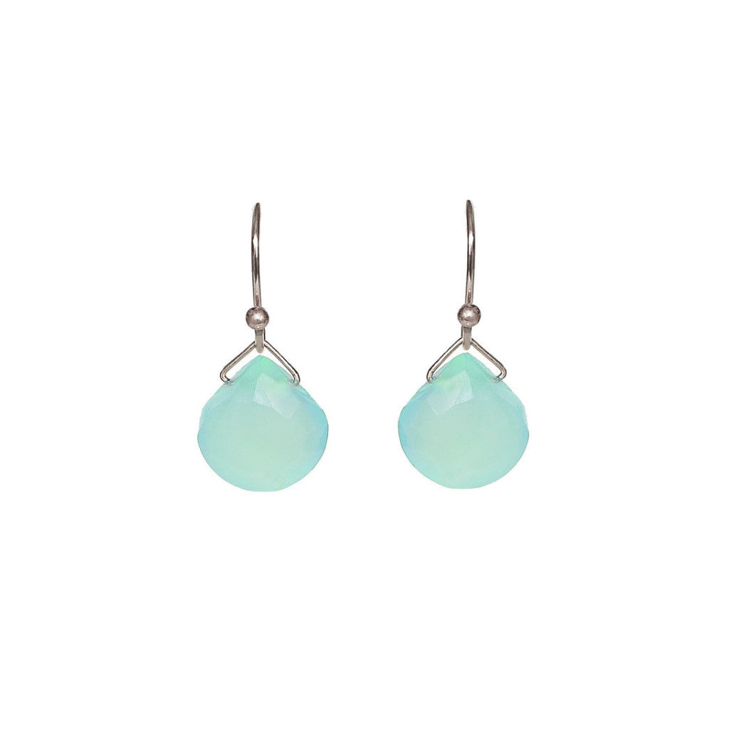 Turquoise Chalcedony Earrings