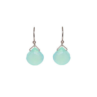 Turquoise Chalcedony Earrings