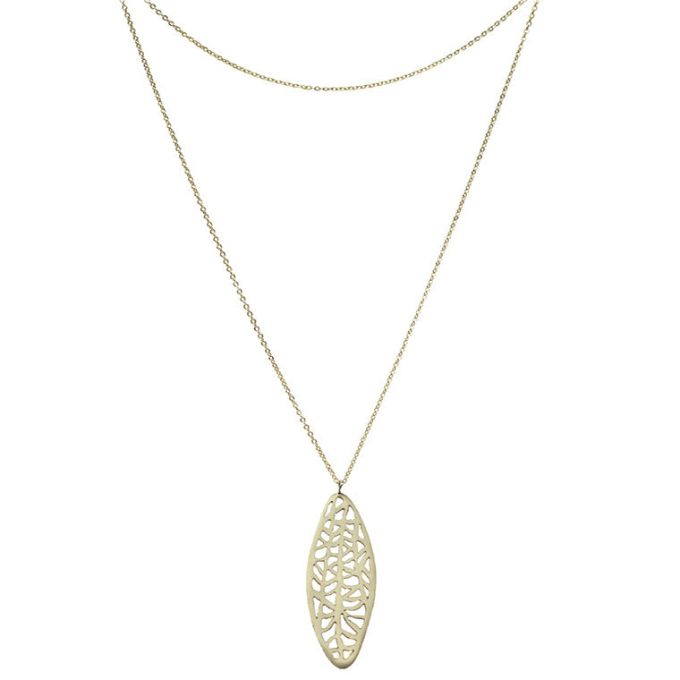 Long Oval Vanda Necklace