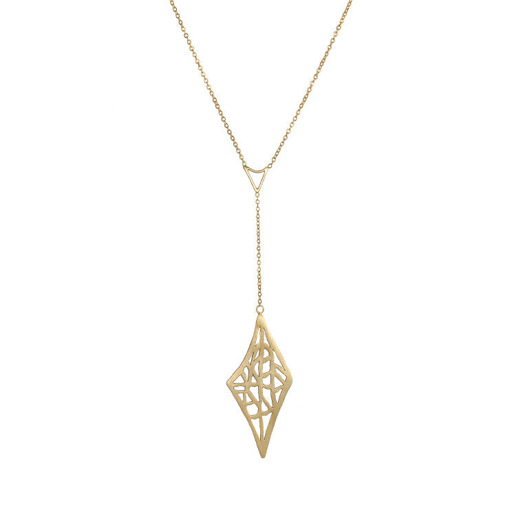 Diamond Vanda Lariat Necklace