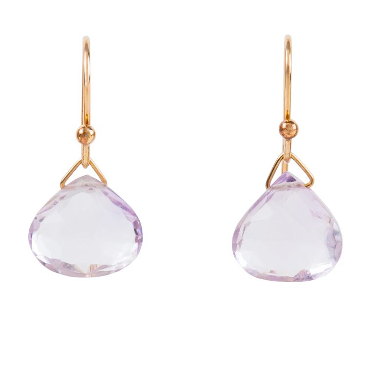 Rose Amethyst Drop earrings