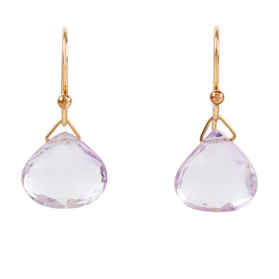 Rose Amethyst Drop earrings