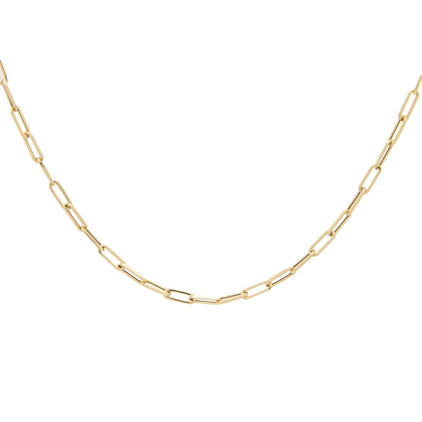 14kt Yellow Gold medium Paperclip Chain