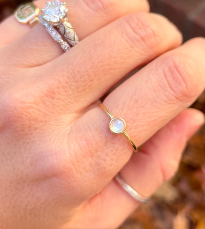 14kt Yellow Gold Moonstone Ring