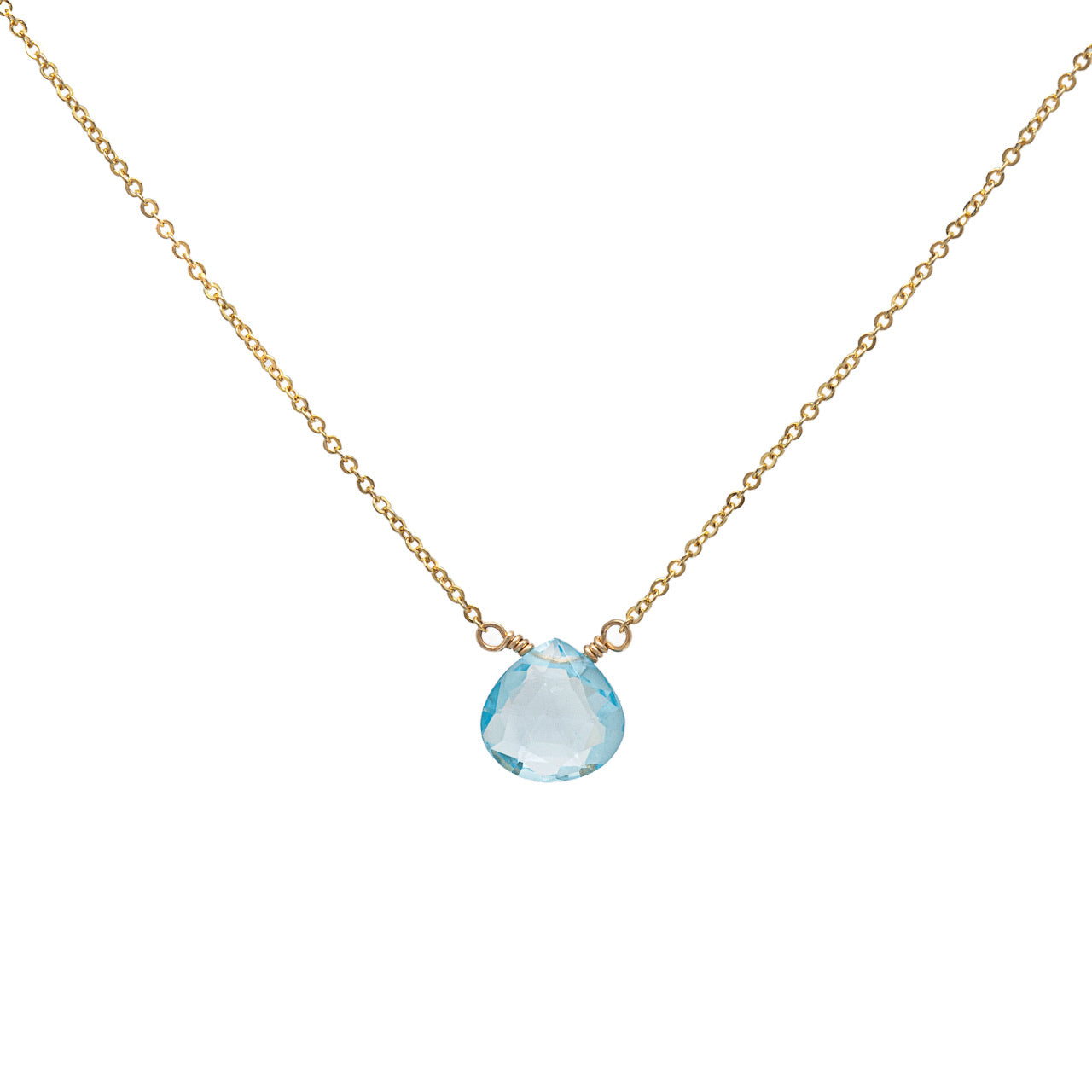 Blue topaz necklace
