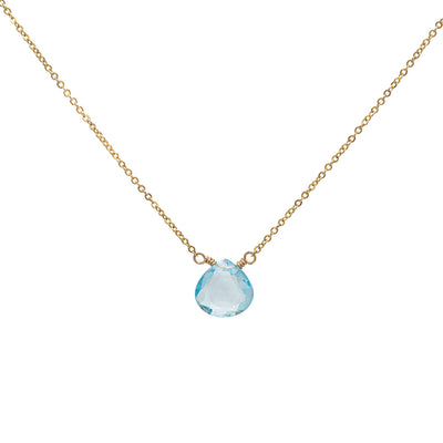 Blue topaz necklace