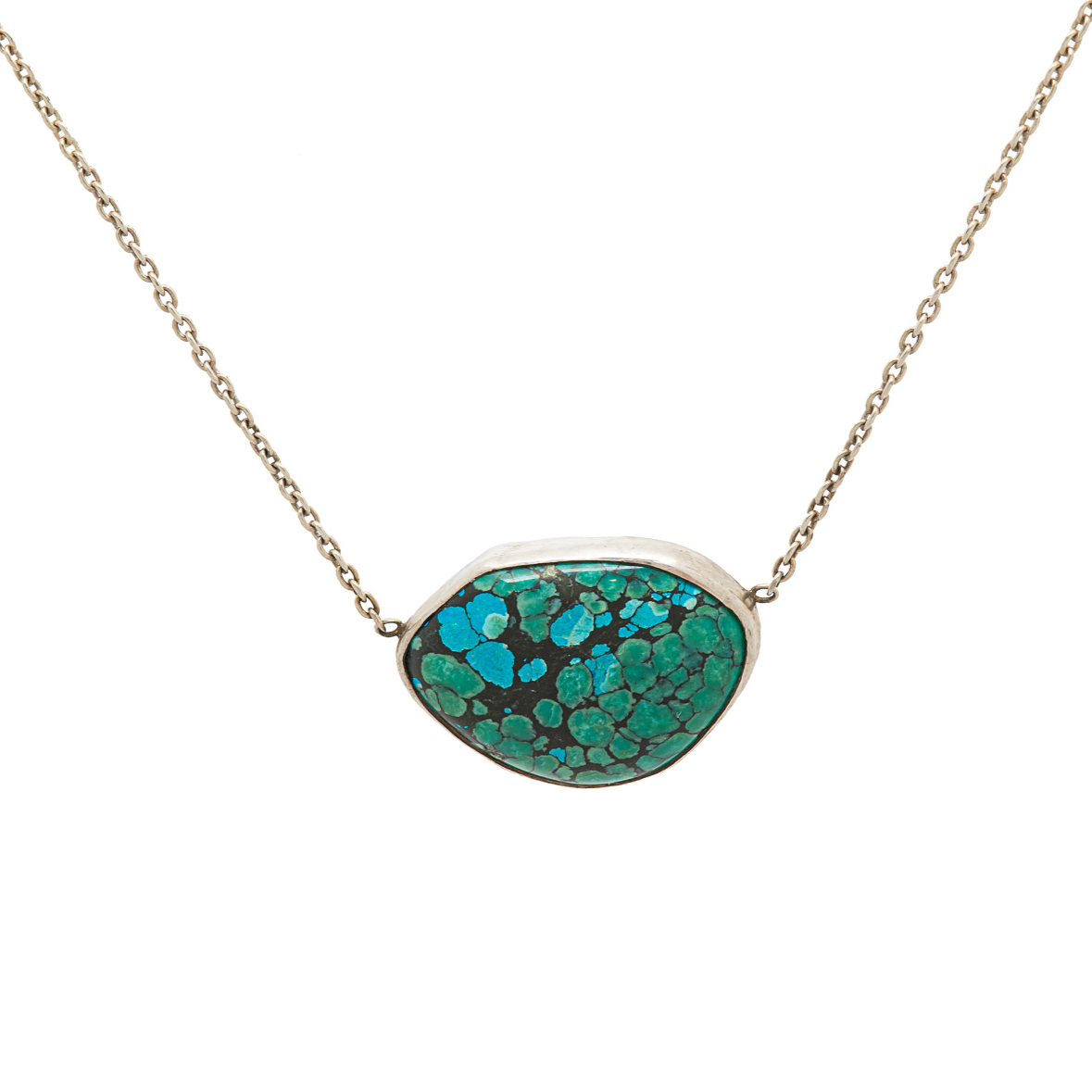 “Lily pad” Turquoise necklace
