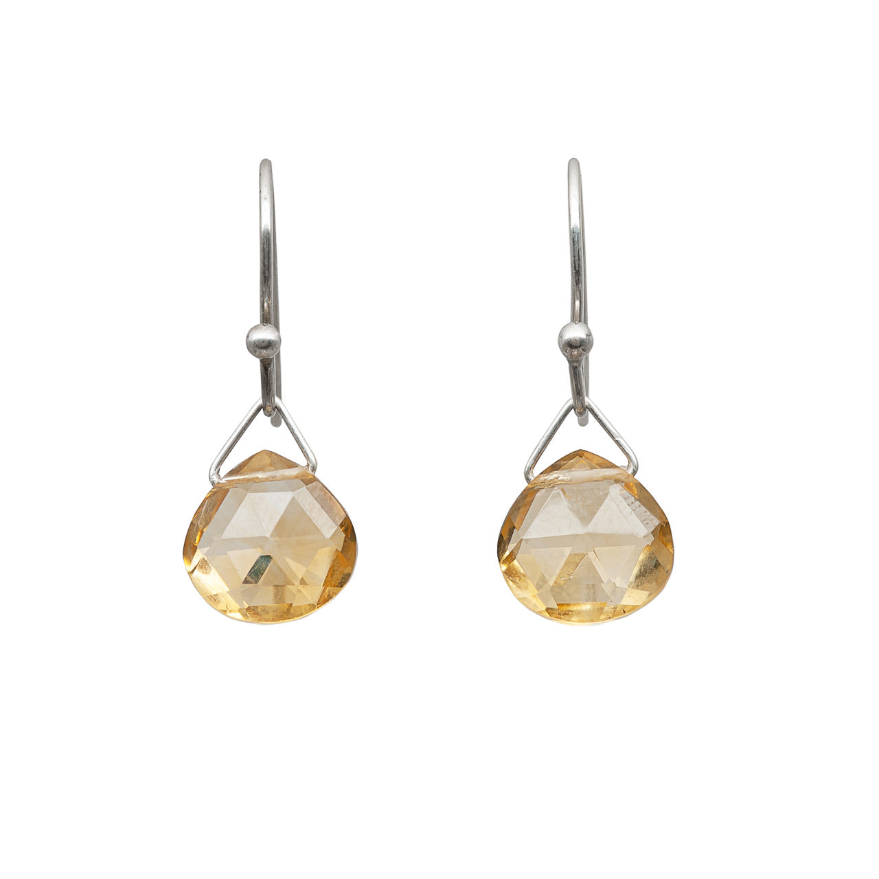 Citrine drop earrings