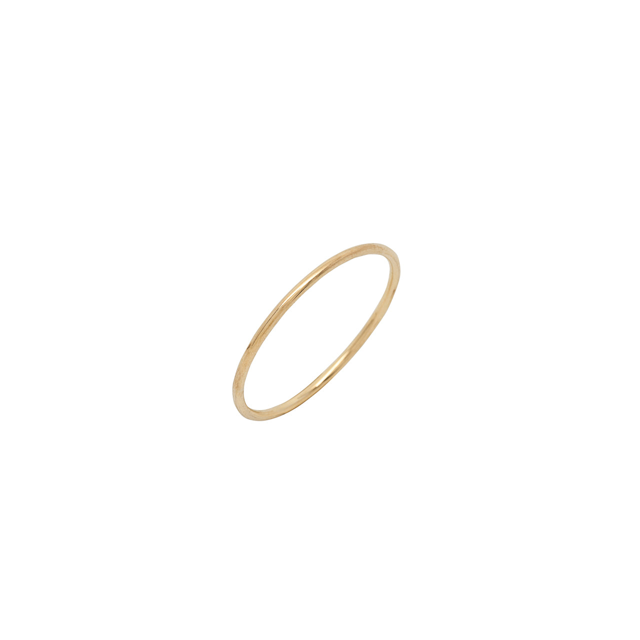 Thin gold stackable band