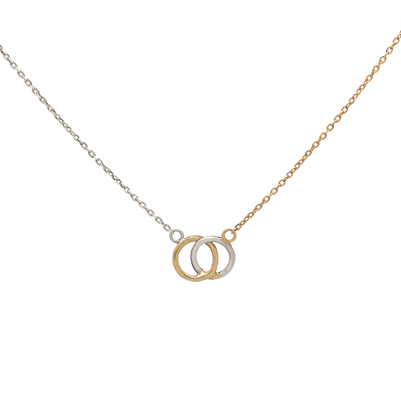 “One is silver and the others gold” necklace