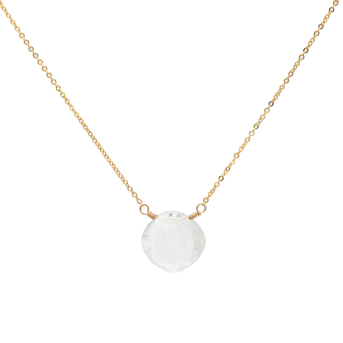 Ice quartz necklace