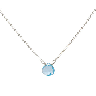 Blue topaz necklace