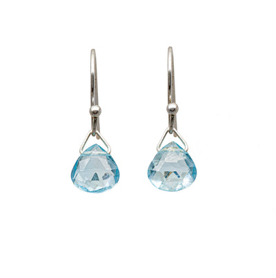 Blue topaz drop earrings