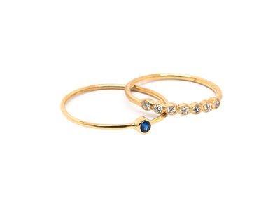 7 Diamond Bezel Band