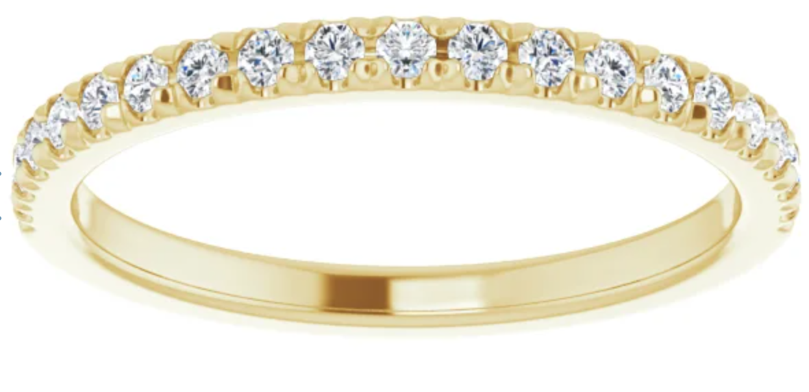 14kt 1/4 CTW Diamond Matching Band
